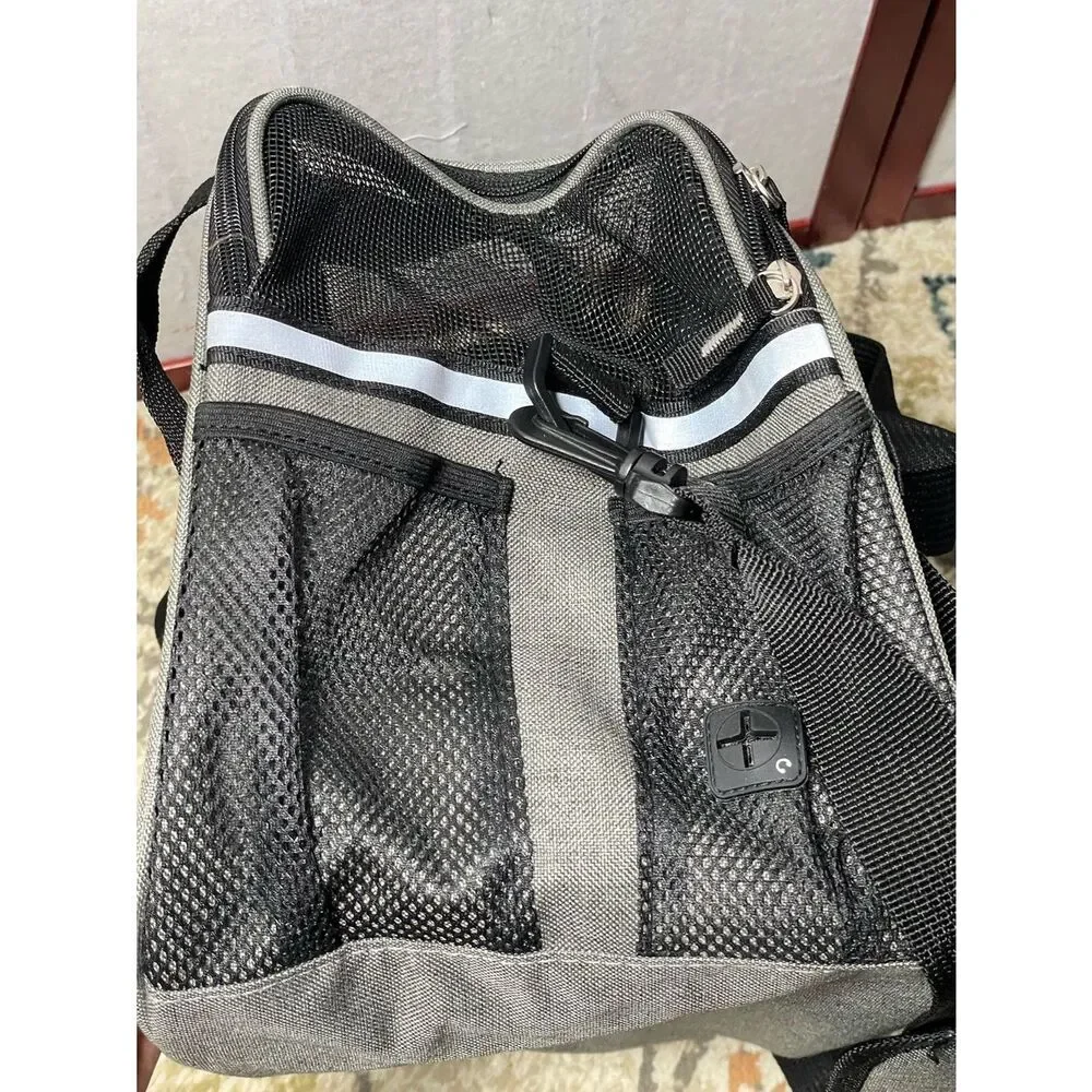 EliteField Gray & Black Soft Fabric Pet Carrier for Cats & Small Dogs